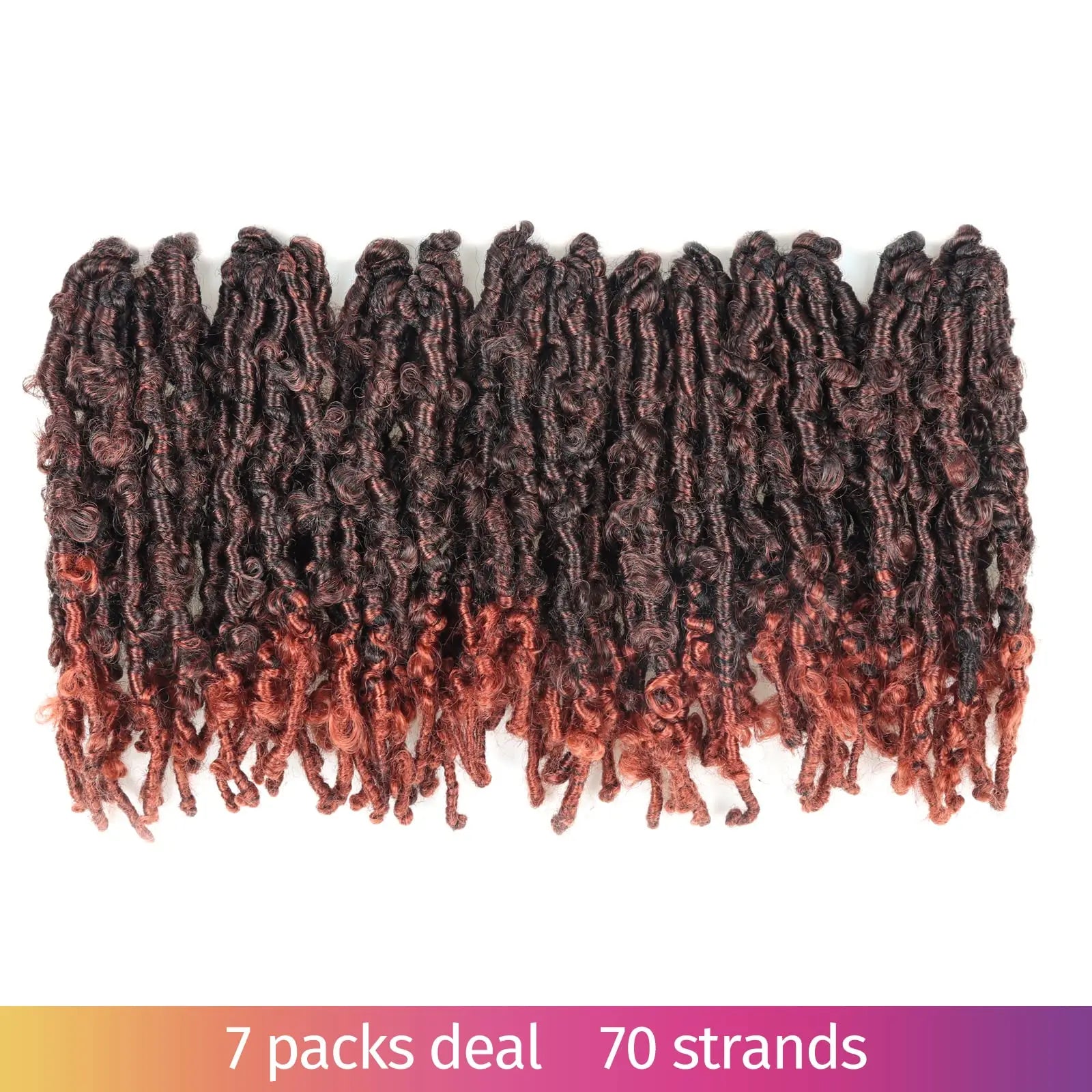 Toyotress Distressed Butterfly Locs Pre-twisted Distressed Synthetic Crochet Hair